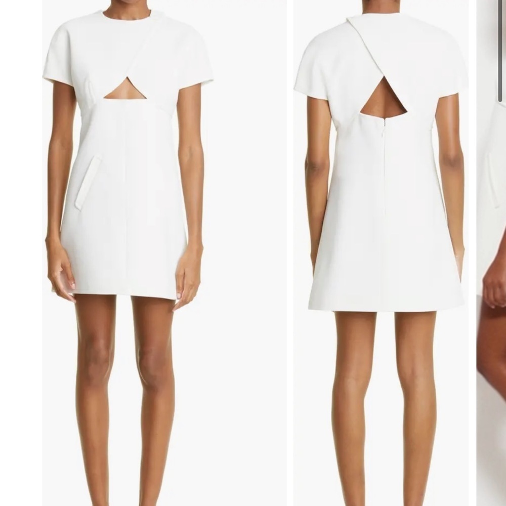 Courrèges Cutout Crepe Mini Dress‎